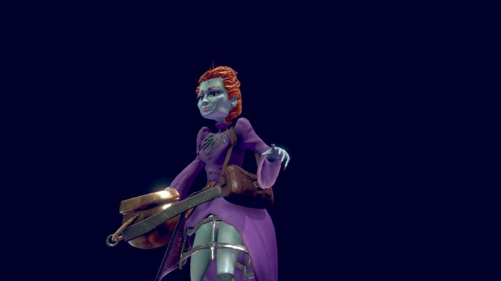 Fighting Witch 3D Model