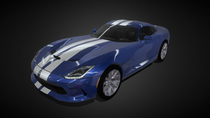 2013 SRT Viper GTS - Low Poly 3D Model