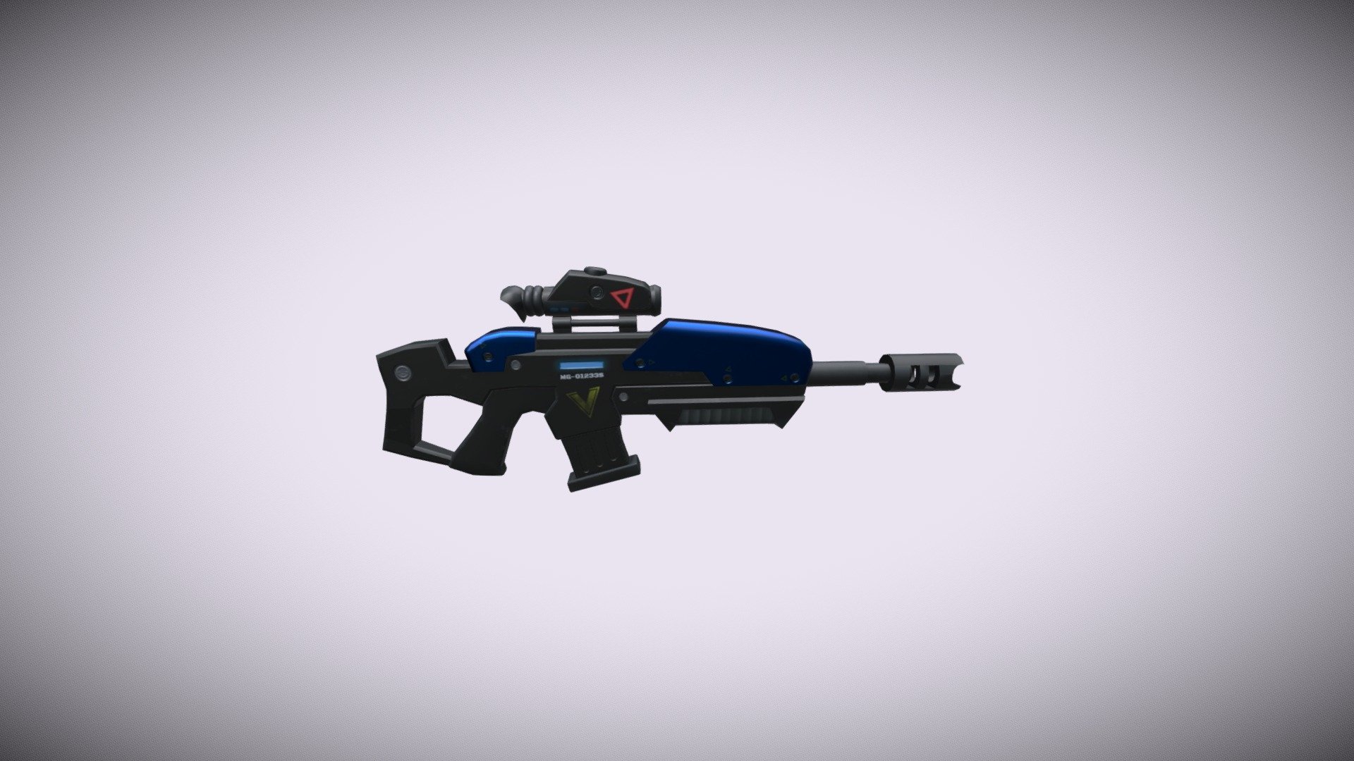 LowPoly Scifi gun - 3D model by Zaki Kazmi (@zakikazmi) [ef3a76e ...