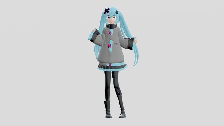 Movie Miku 3D Model
