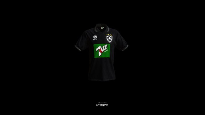 Botafogo 1995 - Camisa Preta 3D Model