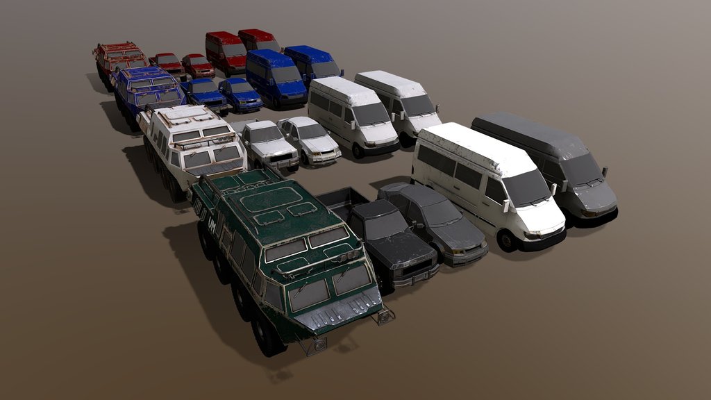 Low Poly Vehicle Mini Pack