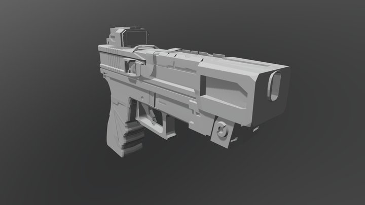 Handgun 3D Model