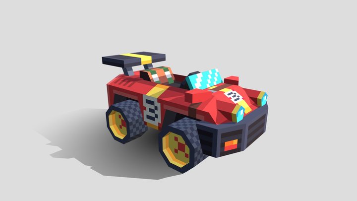 Red Car 3D Model