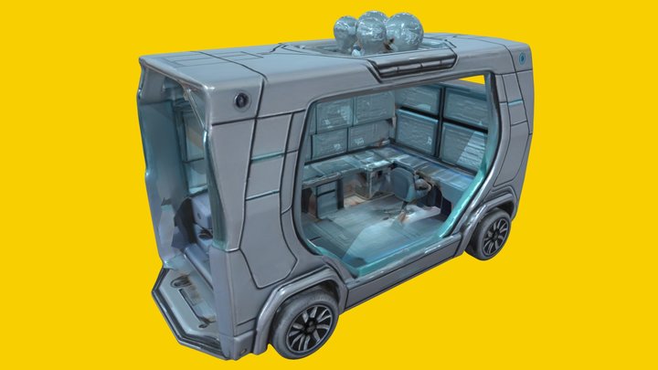 [ChatGPTxTripo] 🚐 wheelhouse of the future 3D Model
