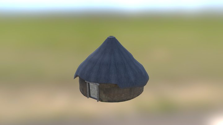 Native House or Building D – Free 3D Model STL