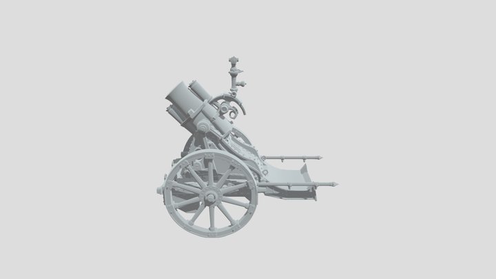 CANNONE WWI 3D Model