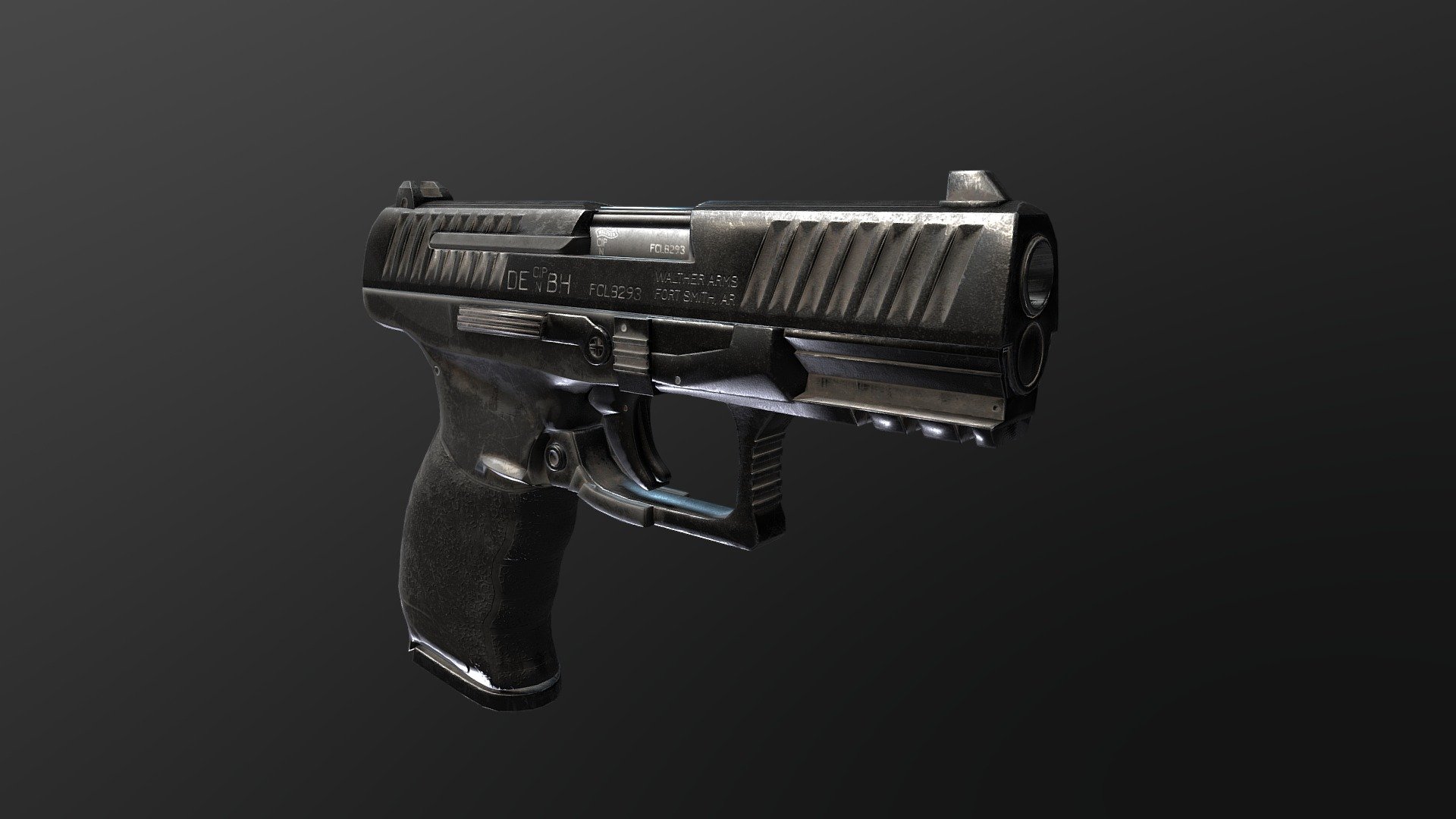Walther9mm 3D Model By Modelers eu ef3e12a Sketchfab