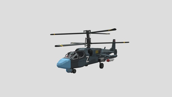 Ka-52 helicopter 3D Model