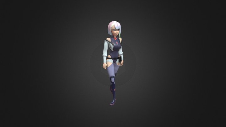 Lucy Kushinada (Cyberpunk Edgerunners) 3D Model