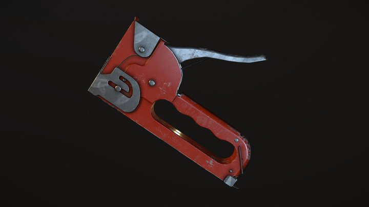 PBR Staple Gun 3D Model