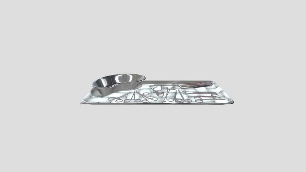 Tray With Surgical Equipment