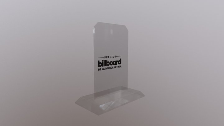 Billboard 2018 Trophy 3D Model