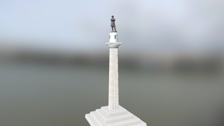 Lee Circle Statue 3D Model