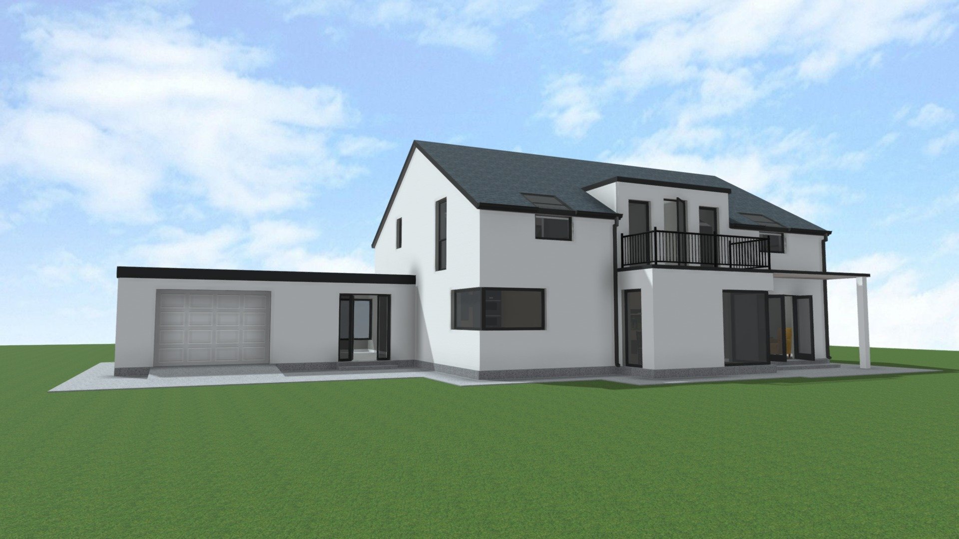 Donegal32 House with Velux 3D model by Virtual Teic dyb ef48999