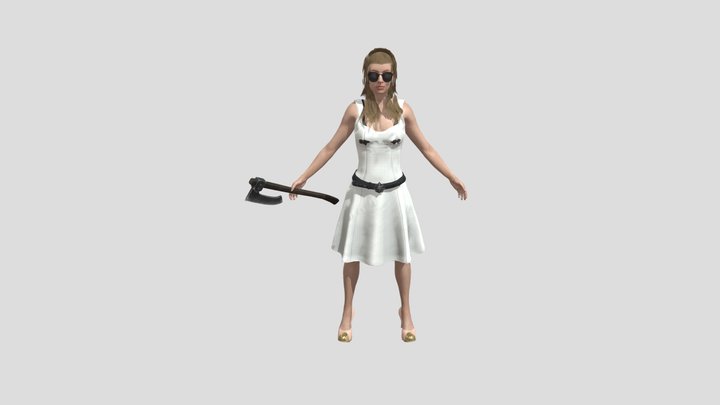 Women 3d Model with Texture 3D Model