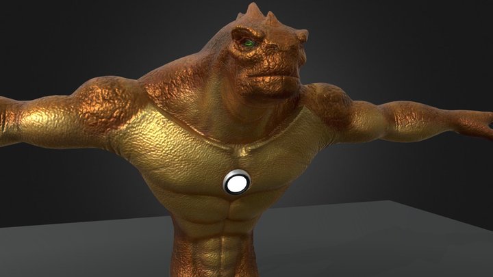 Ben 10 Alien Swarm humangosaur 3D Model