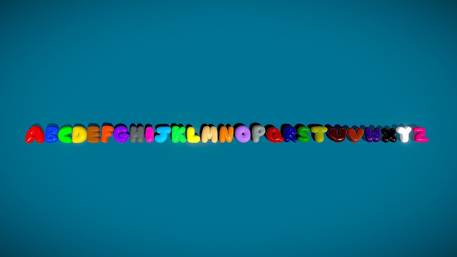bubble letters font 3d commercial
