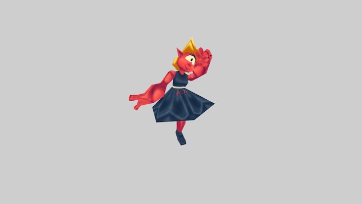 Cyclops Girl Draft 2 3D Model