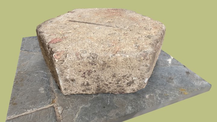 carved stone block 3D Model