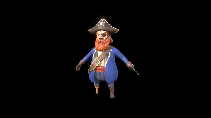 Pirate 3D character 3D Model