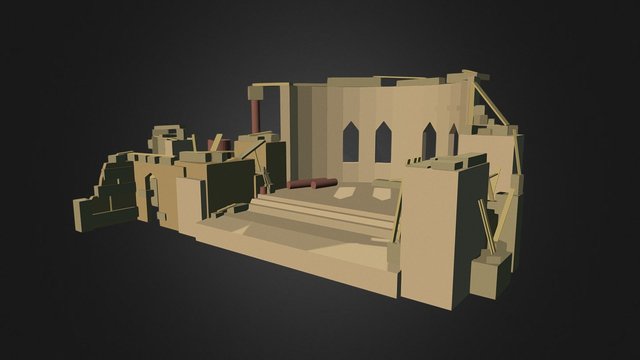 Sand Ruin 3D Model