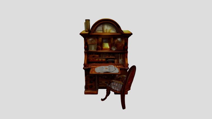 Curio Cabinet 3D Model