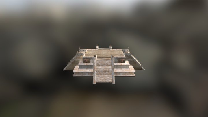 Mayan Temple or Stage 3D Model