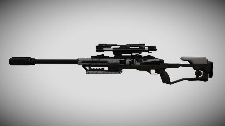 Highly Detailed Sniper rifle