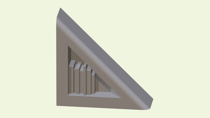 Angular Bookend (Modeled in NX) 3D Model