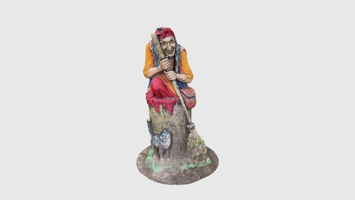 Баба Яга с улицы Октябрьской 3D Model