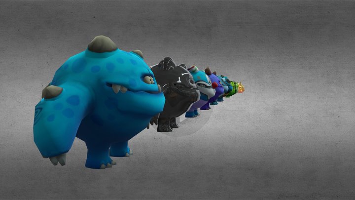 Teratopia Gang And Skins 3D Model