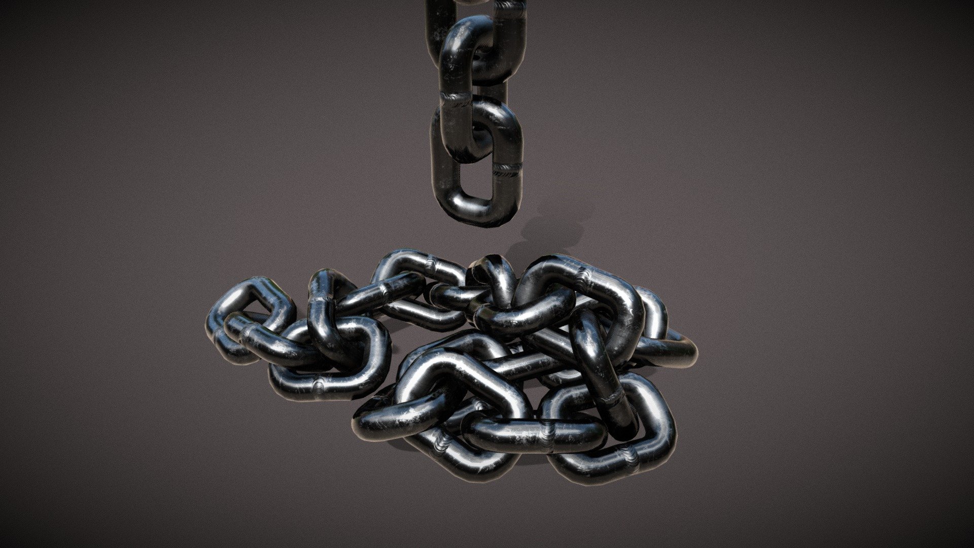 Old steel chain - Buy Royalty Free 3D model by Crea (@crea.cr) [ef4d7cb ...