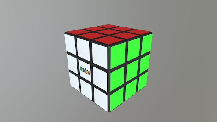 Rubik's Cube 02 3D Model