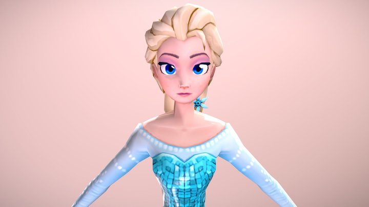 Elsa - Disney Magic Kingdoms 3D Model