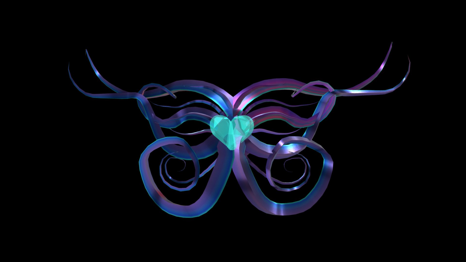 Crystal Butterfly - 3D model by VictoriaXR [ef4f2cc] - Sketchfab