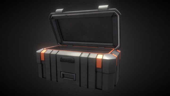 Game ready Sci-fi Case 3D Model