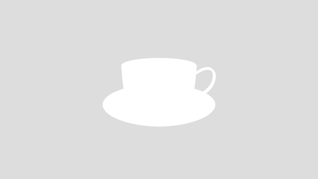 White Coffee Cup With Saucer