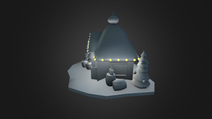 Glühwein stall WIP 3D Model