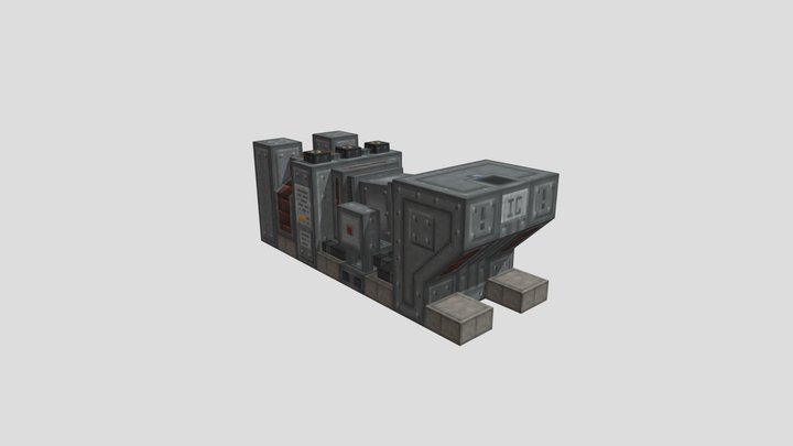 Rotary Kiln 3D Model