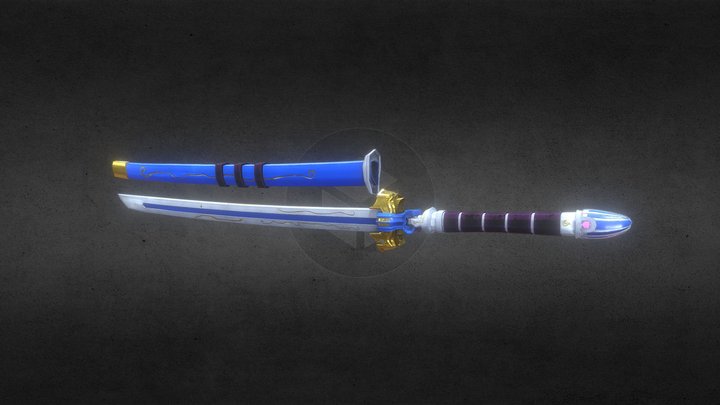 Reais Sword - Katana Blade 3D Model