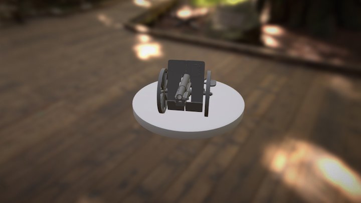 Type 41 Mountain Gun 3D Model