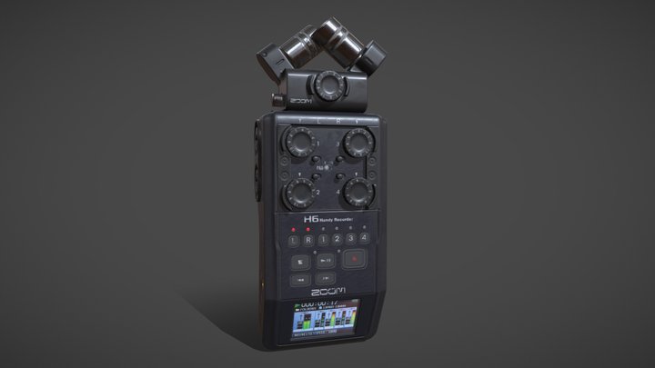 Zoom H6 Handy Recorder 3D Model