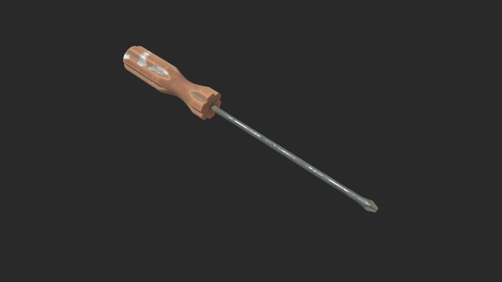 The Screwdriver (Low Poly model) 3D Model