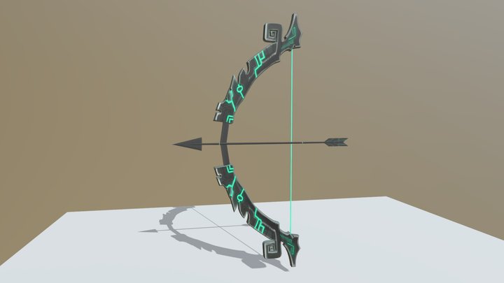 Bow And Arrow 3D Model