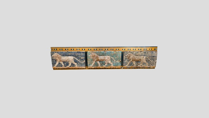 Babylonian Relief Pannel 3D Model