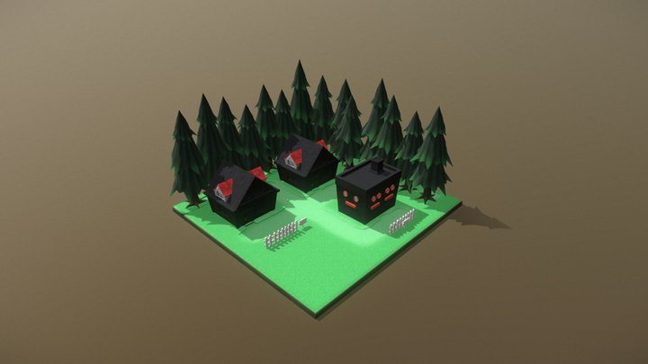 Pallet Town 3D Model