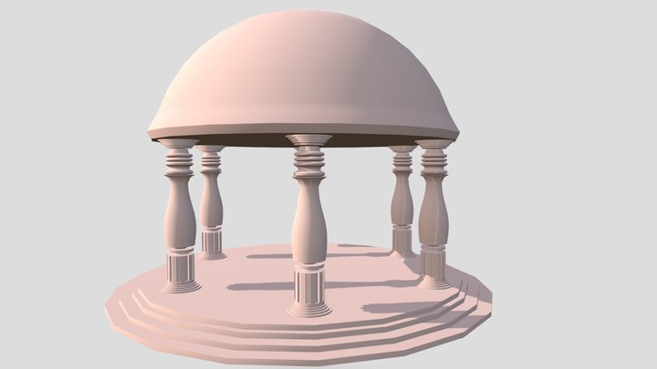 Doric Pillar 3D Model