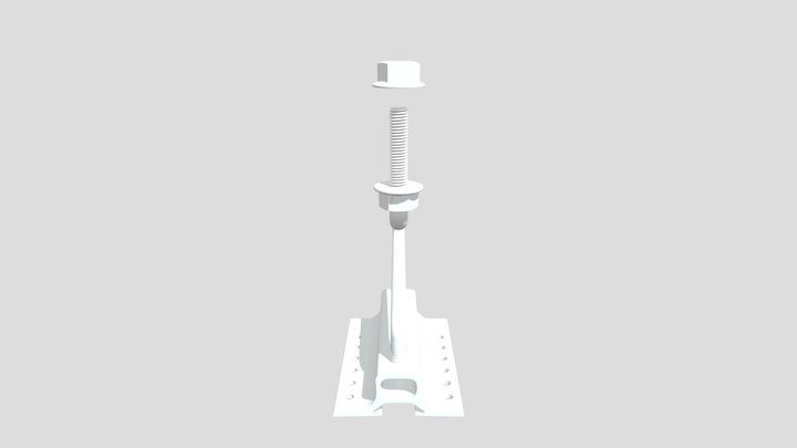 Biberschwanz-Dachhaken 3D Model