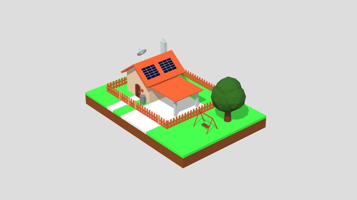 Lowpoly house 3D Model
